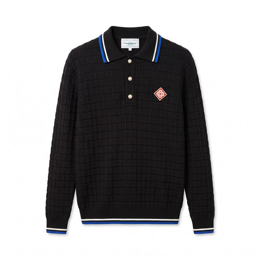 CB Tennis Club Knit Long-Sleeve Polo