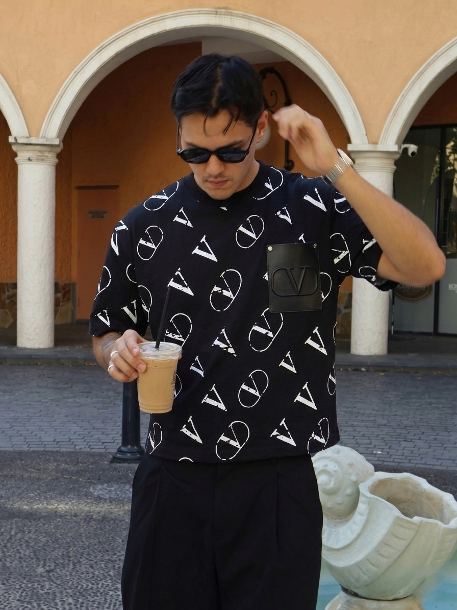 VLTN Monogram Patch Pocket T-Shirt