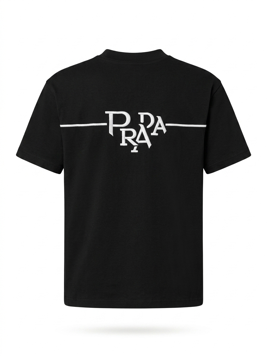 PRD Embellished Triangle Plaque Cotton T-Shirt