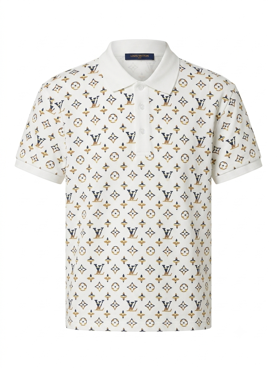 LV Blanc Heritage Monogram Polo