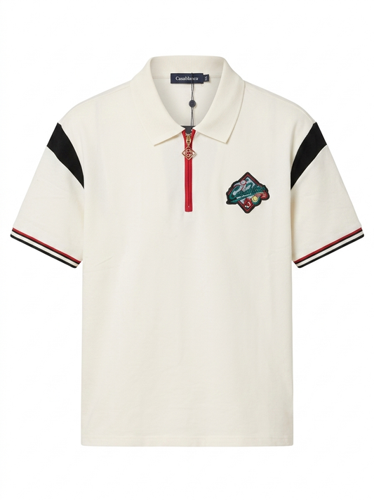CASA Heritage Zip-Front Sports Polo