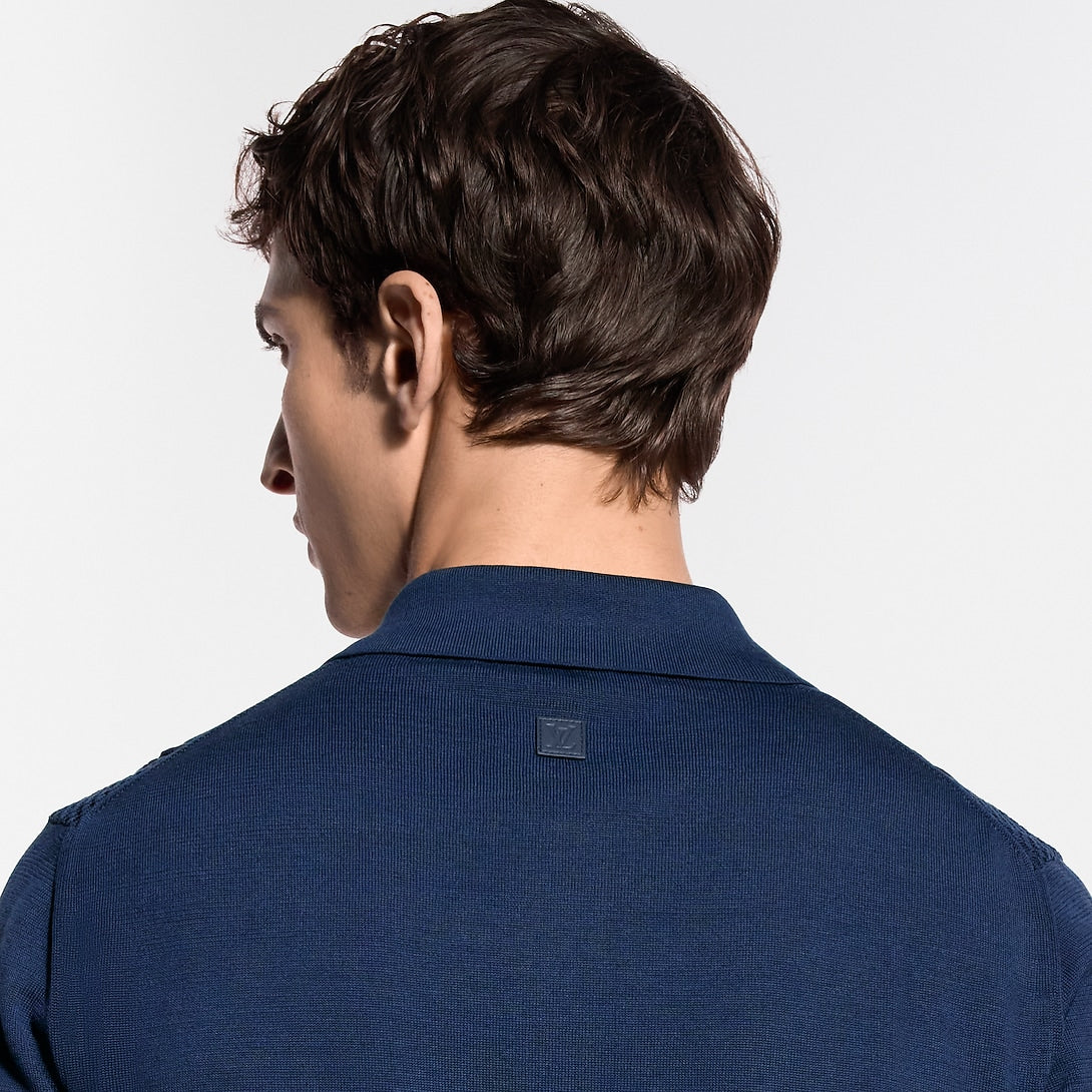 The LV Pointelle Monogram Knit Polo