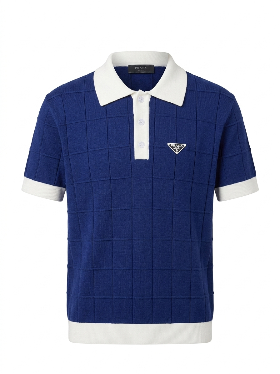 PRD Geometric Knit Polo