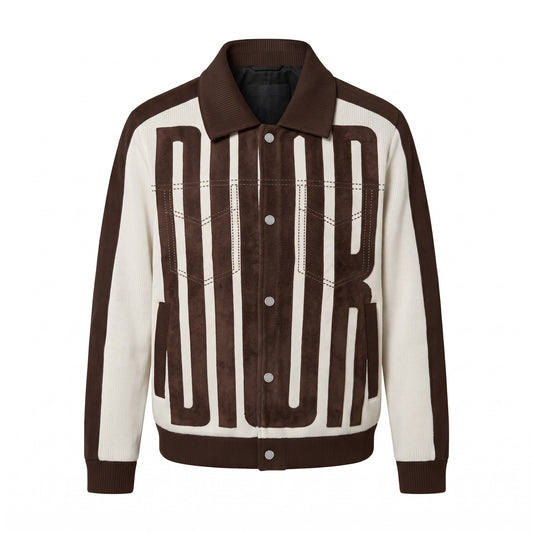 Dior Oversized Logo Knit Blouson (Brown)
