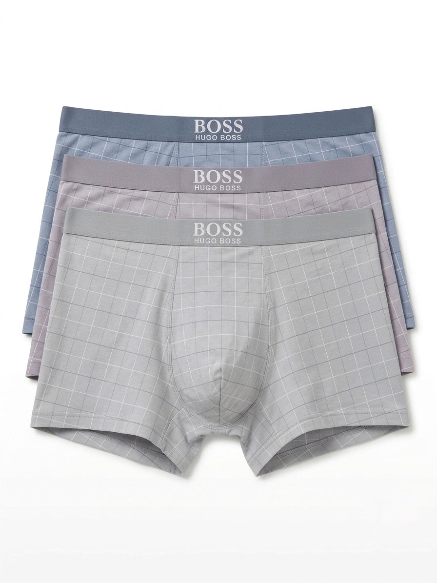 BOSS Heritage Check Trunks Trio