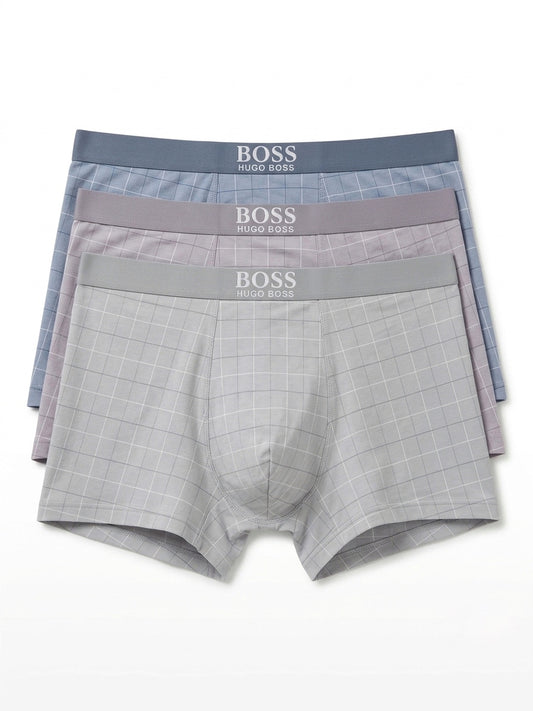 B Heritage Check Trunks Trio
