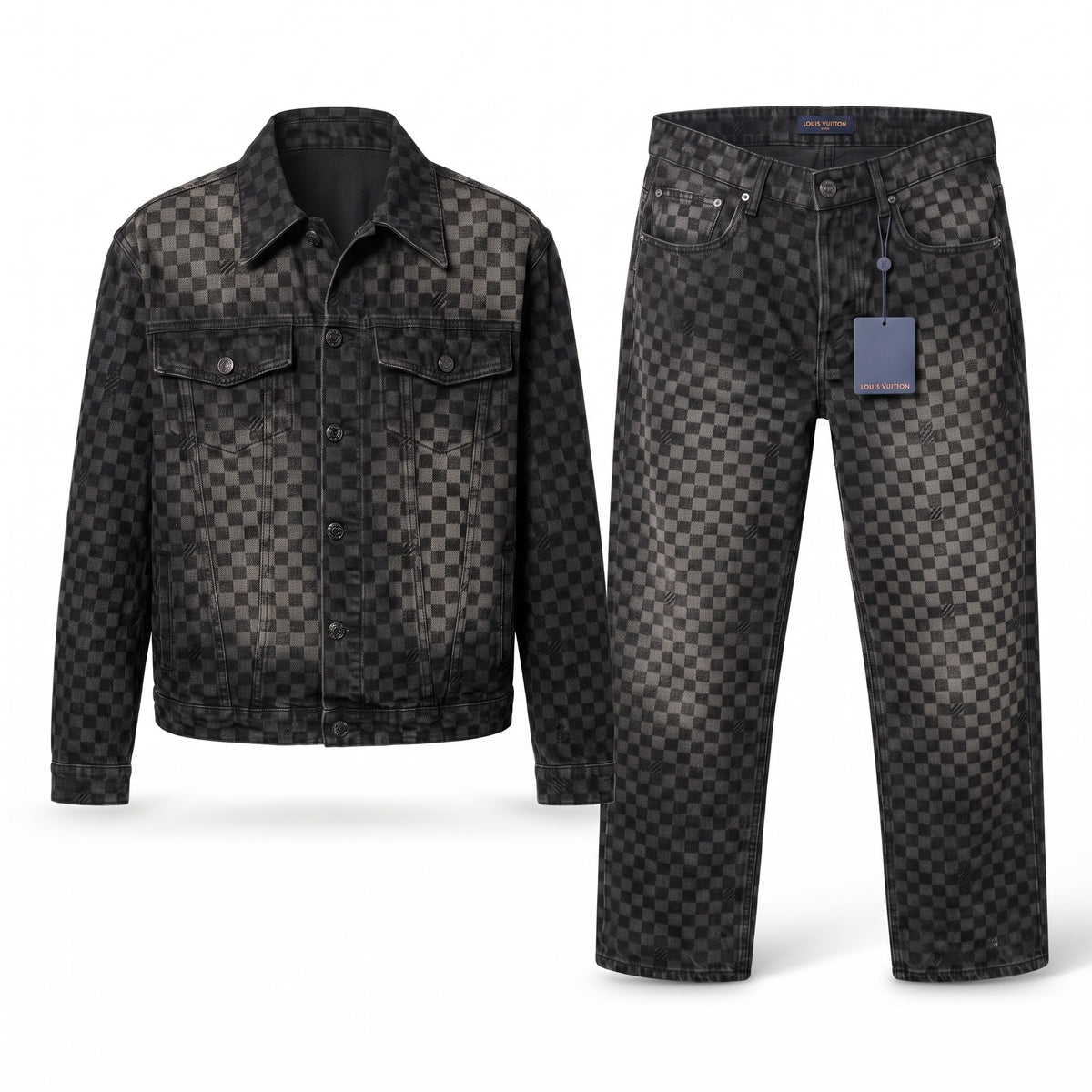 LV Damier Noir Denim Set