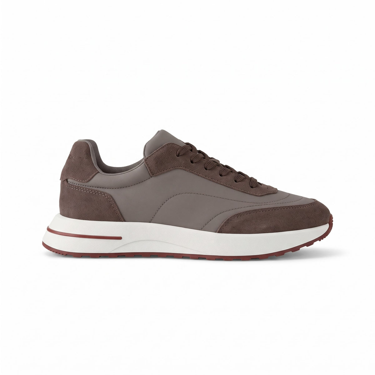 LP Taupe Mixed-Media Sneaker
