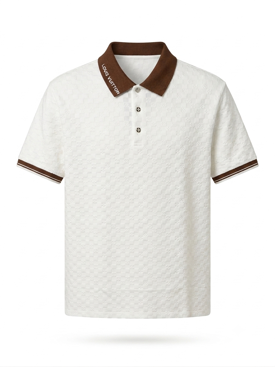 LV Signature Damier Jacquard Polo