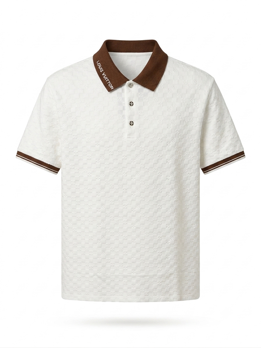 LV Signature Damier Jacquard Polo