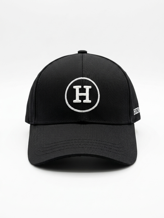 The Signature H. Monogram Canvas Cap | Noir
