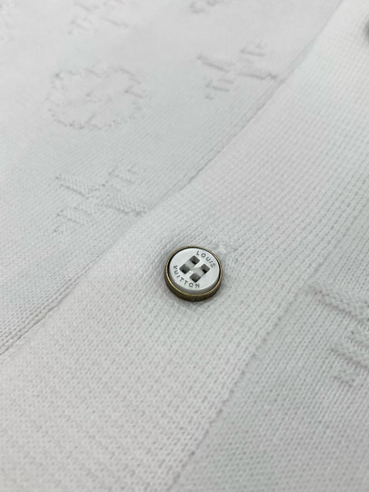 LV Textured Monogram Short-Sleeve Shirt