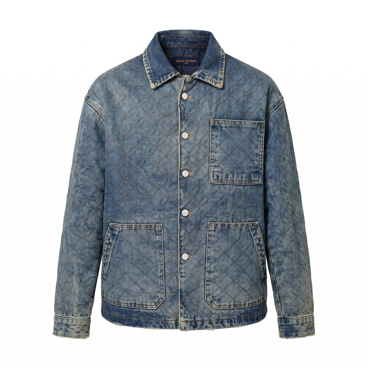 LV Quilted Monogram Denim Jacket