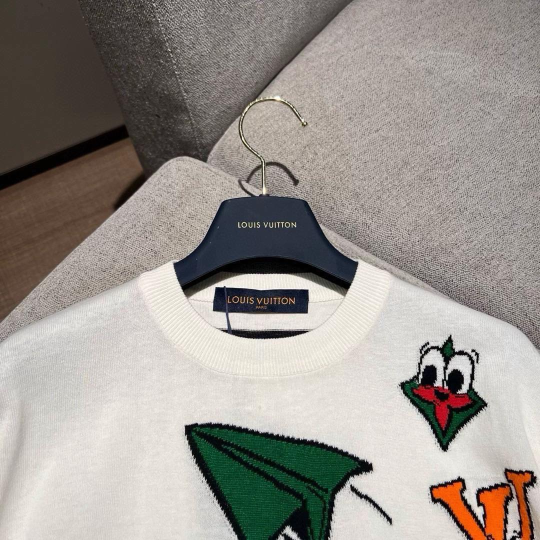 LV Whimsical Intarsia Knit T-Shirt