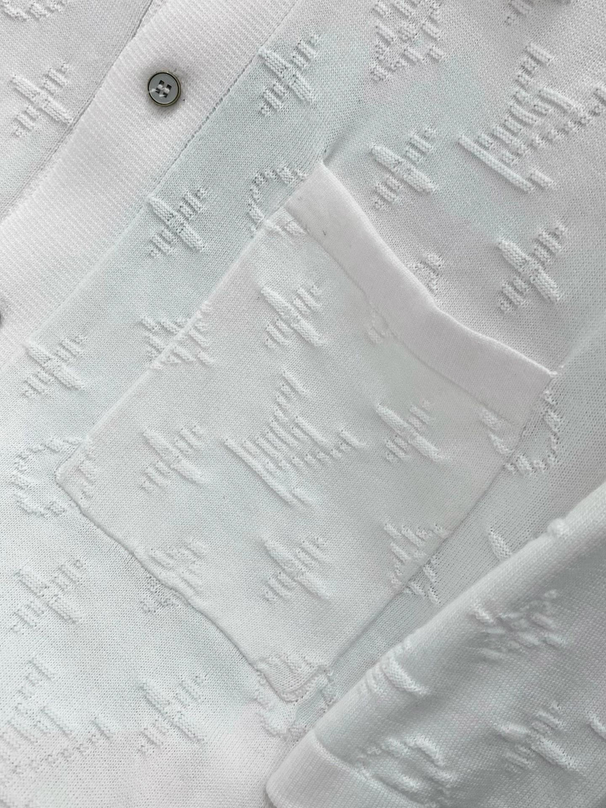LV Textured Monogram Short-Sleeve Shirt