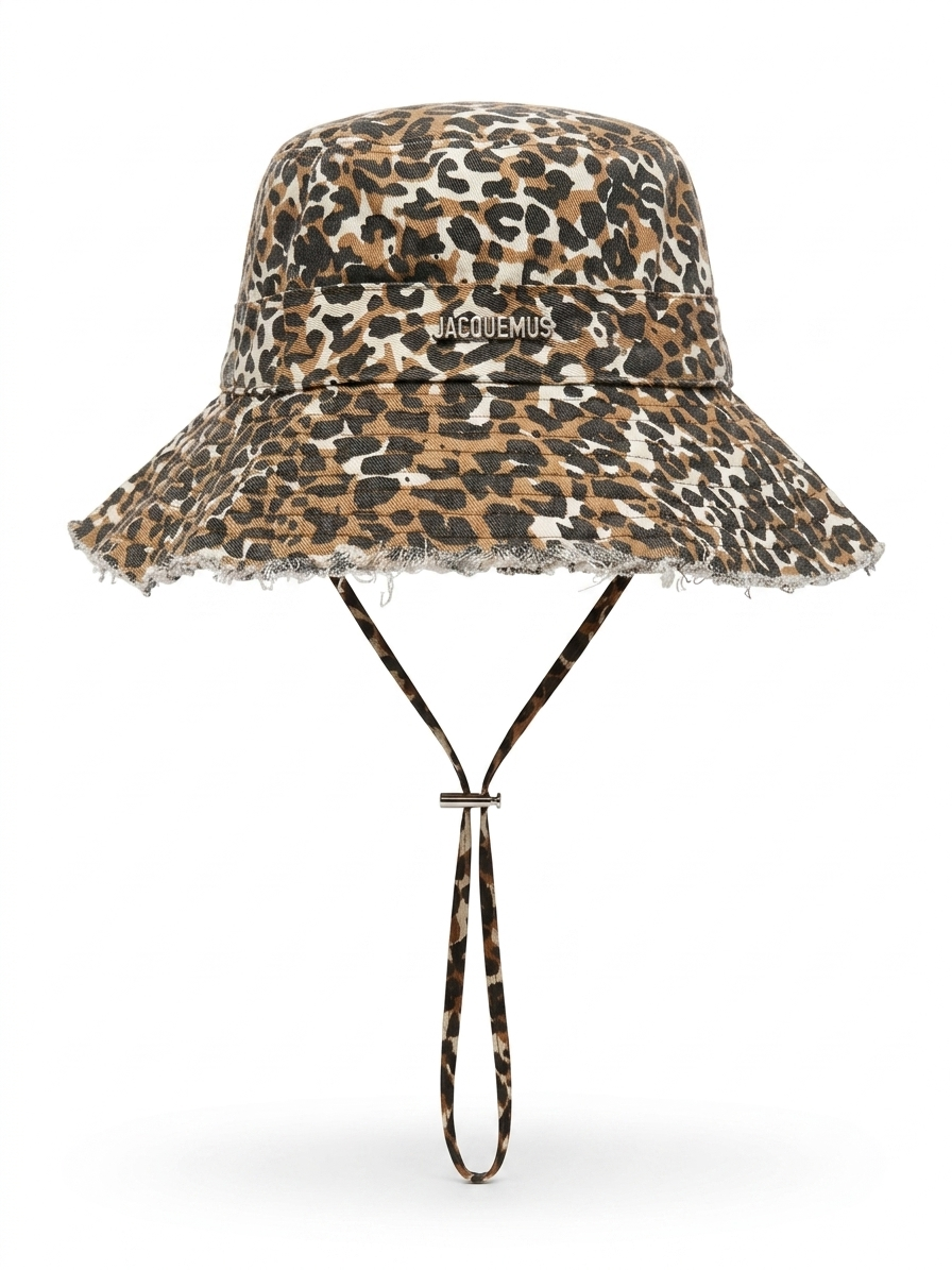 JACQ. — LEOPARD CANVAS ARTICHAUT HAT