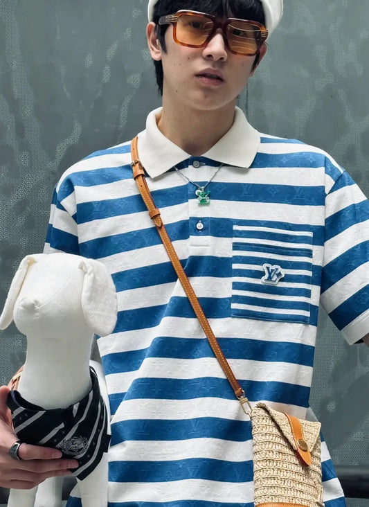 LV Signature Mariner Striped Polo