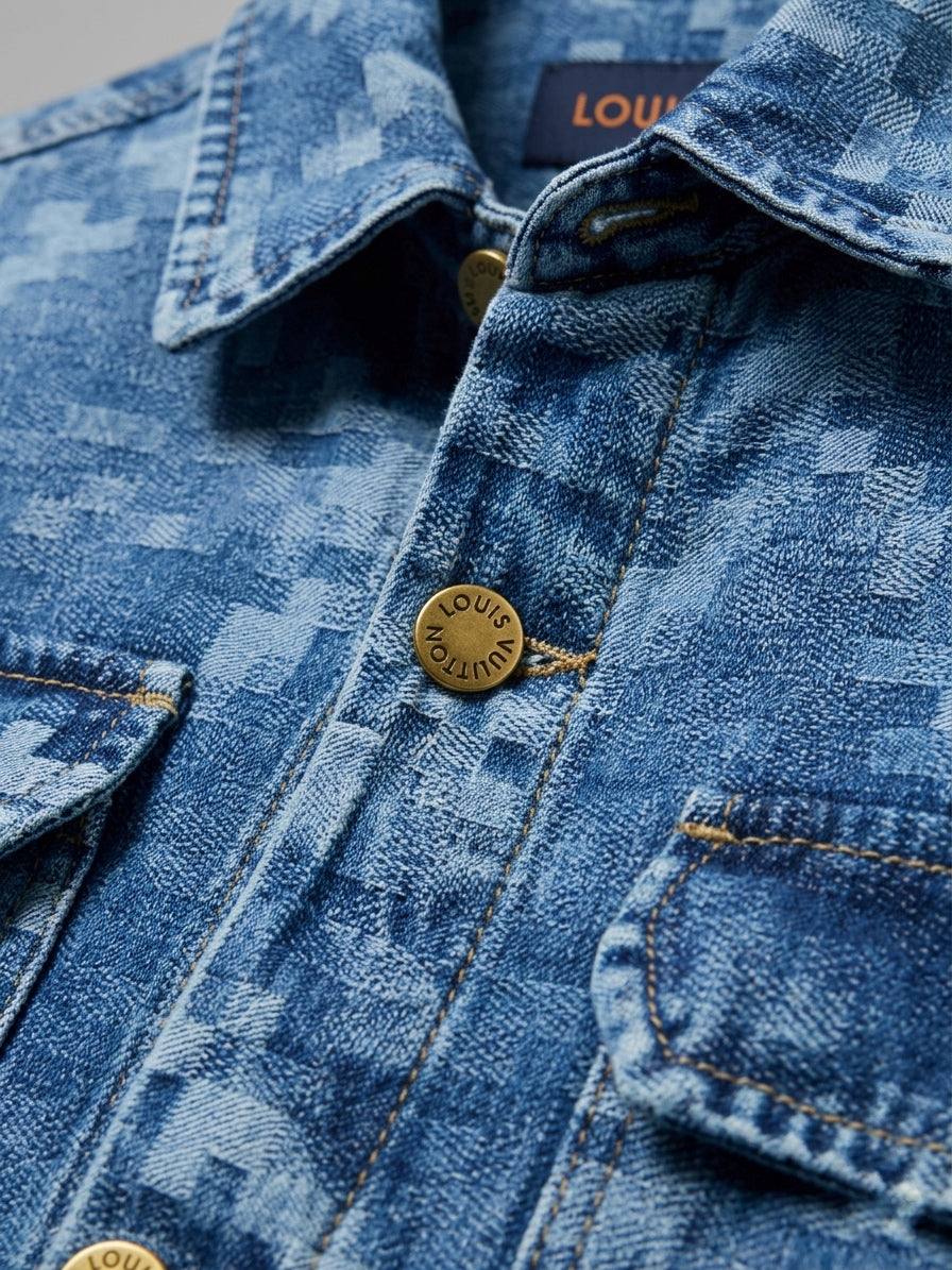 LV Damier Pop Denim Overshirt