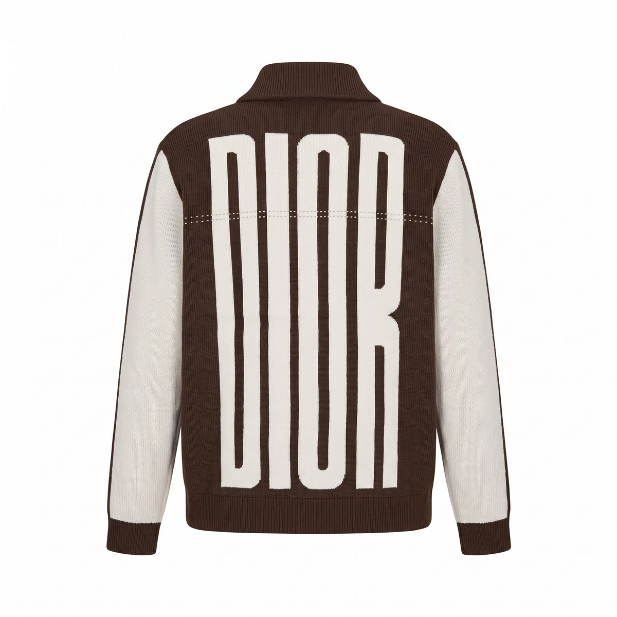 Dior Oversized Logo Knit Blouson (Brown)