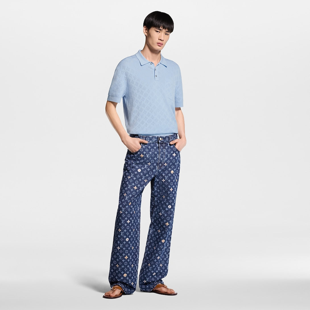 LV Signature Monogram Jacquard Polo