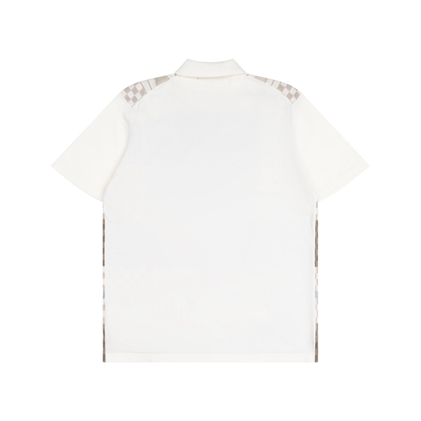 LV Damier Plaid Short-Sleeve Knit Shirt