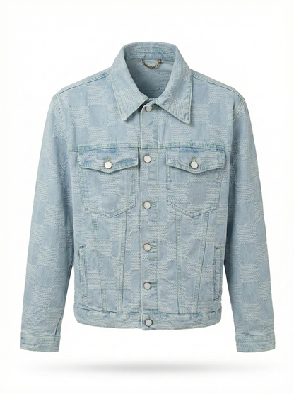 Checkerboard Denim Co-ord