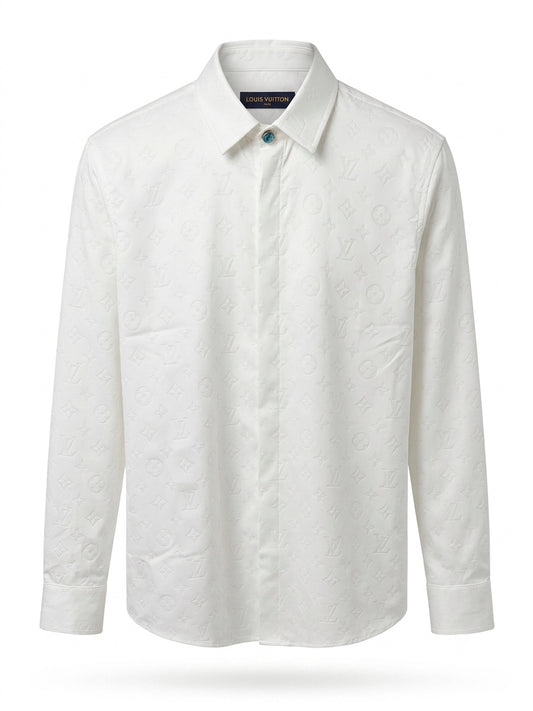LV Monogram Embossed Tailored Shirt