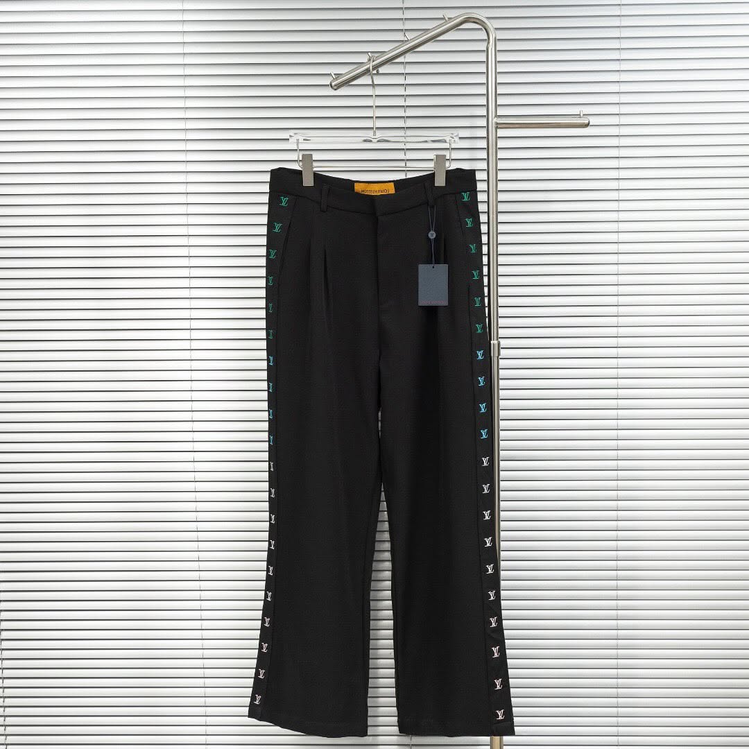 LV Tailored Trousers with Gradient Monogram Tape