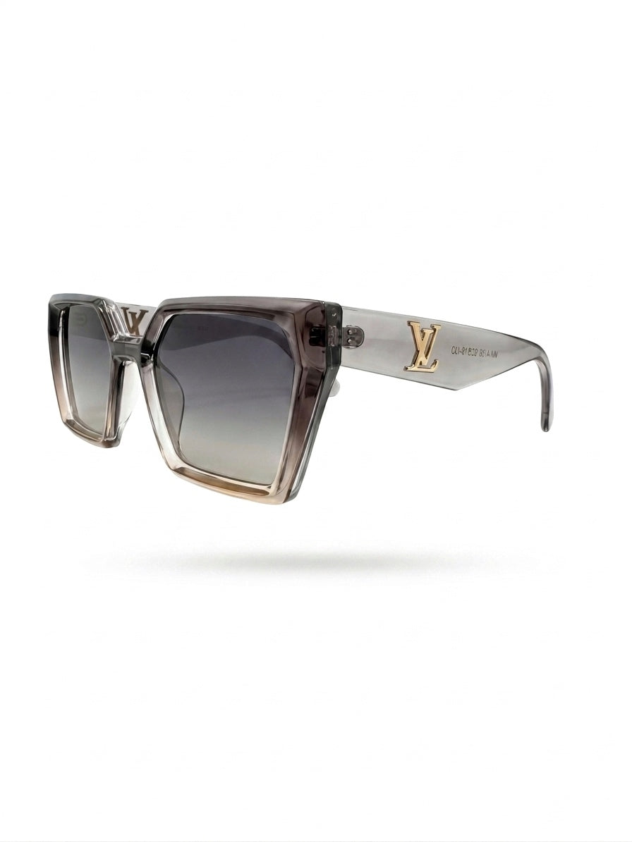 LV Translucent Acetate Oversized Square Sunglasses
