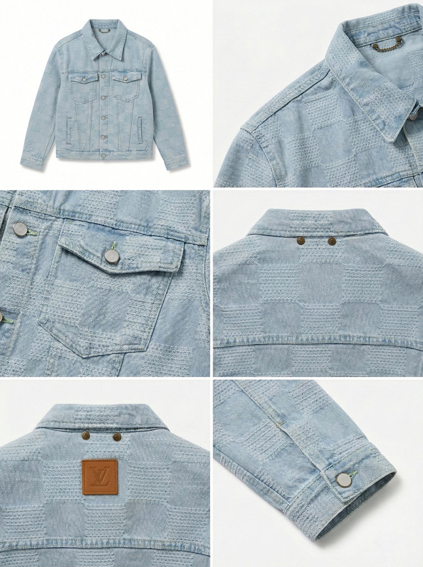 Checkerboard Denim Co-ord