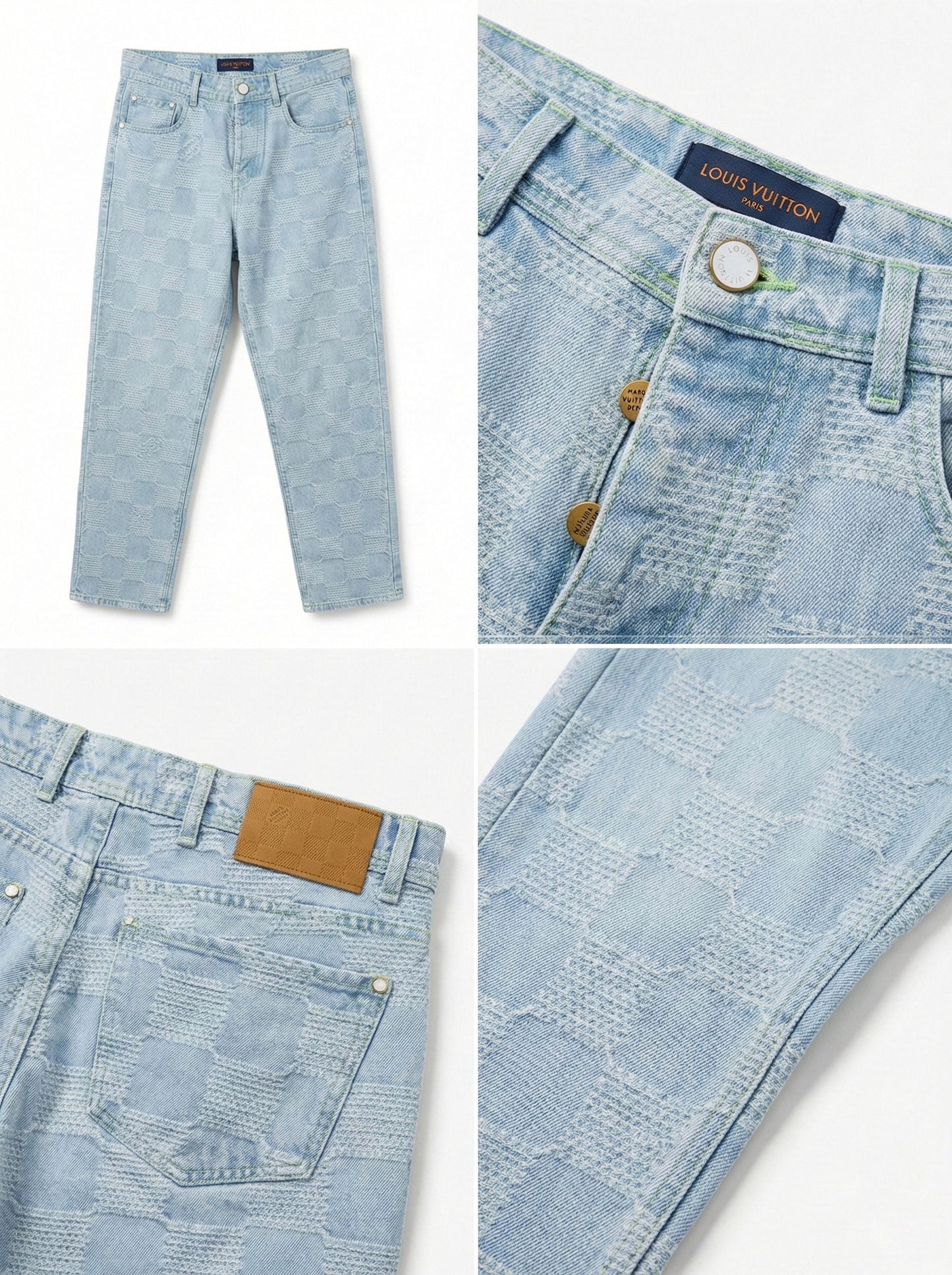 Checkerboard Denim Co-ord