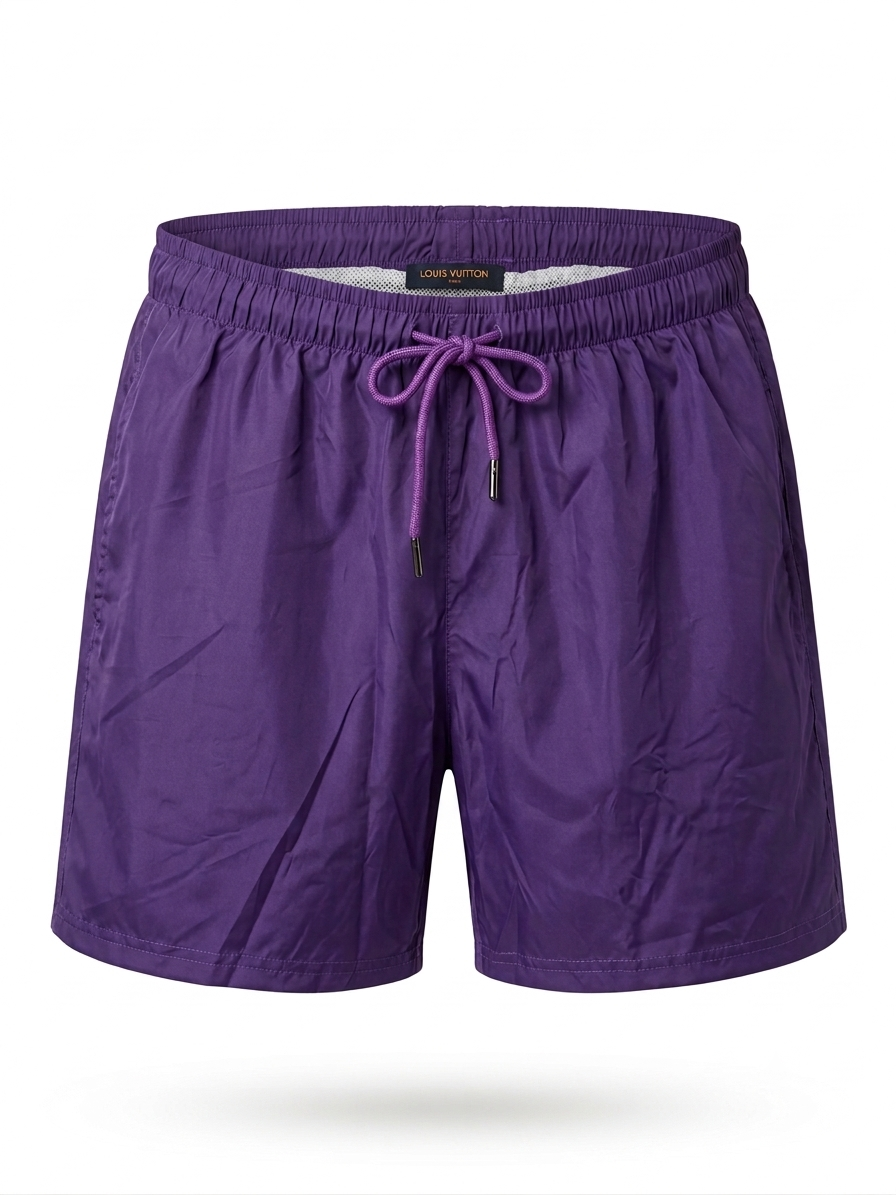 LV Violet Graphic Monogram Swim Shorts