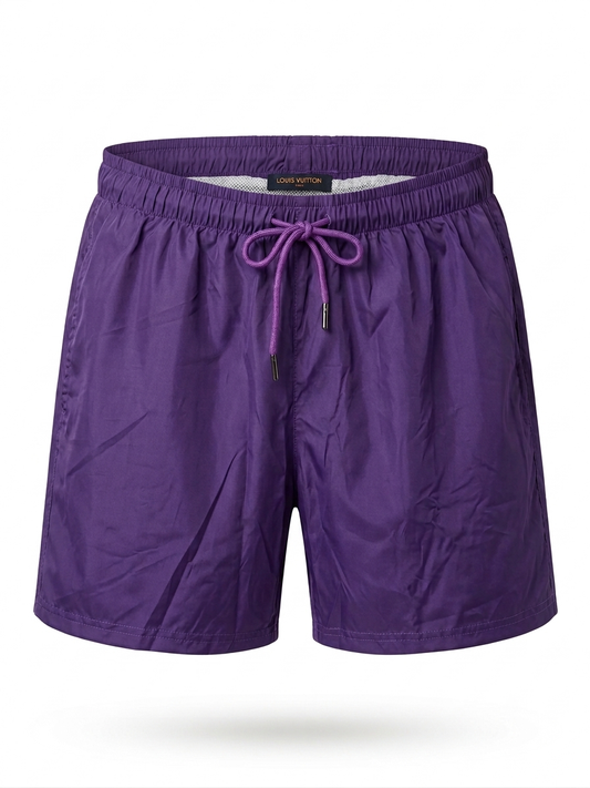 LV Violet Graphic Monogram Swim Shorts
