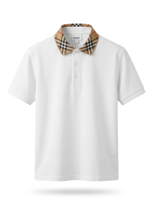 BBR Signature Vintage Check-Collar Piqué Polo