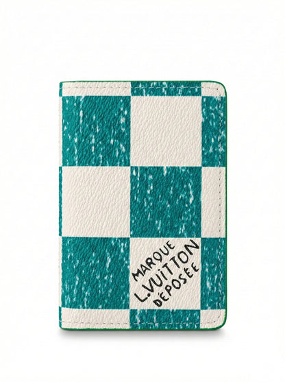 Checkered Canvas Pocket Organizer