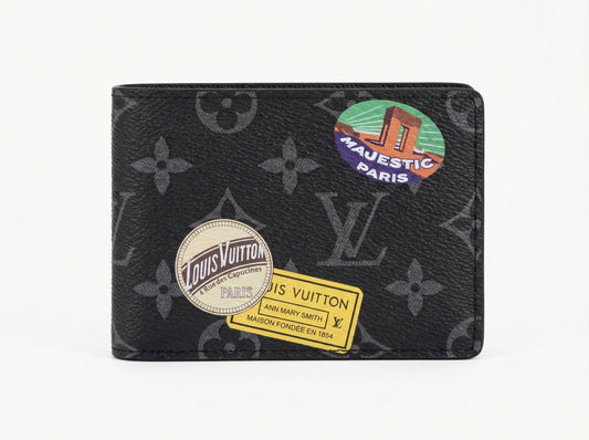Monogram Eclipse Postcard Bifold Wallet