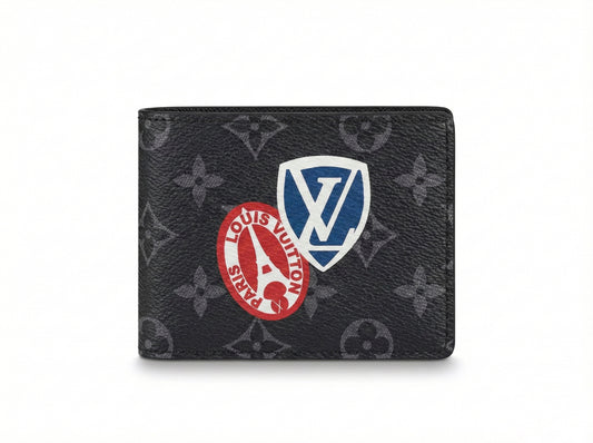 Monogram Eclipse Postcard Bifold Wallet