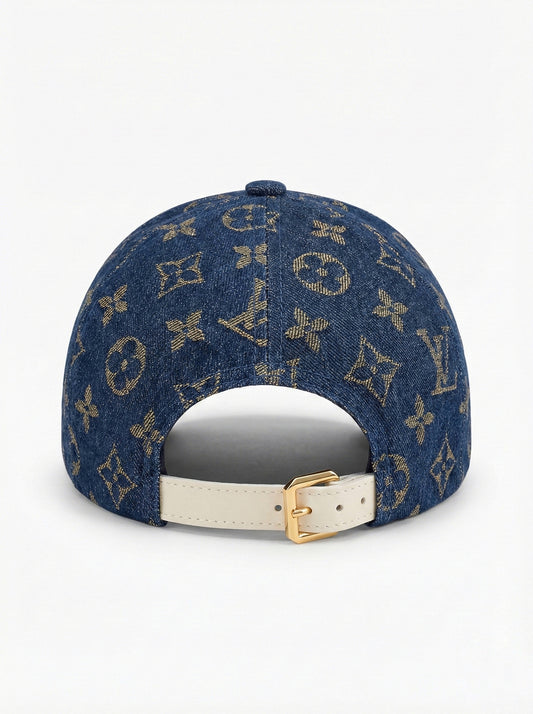 Monogram Denim Cap