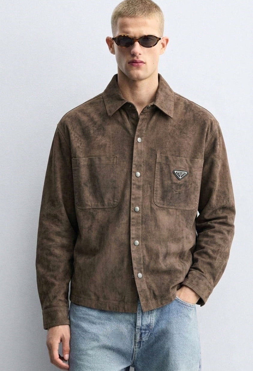 Ornate Embroidered Button-Downs & Textured Overshirt