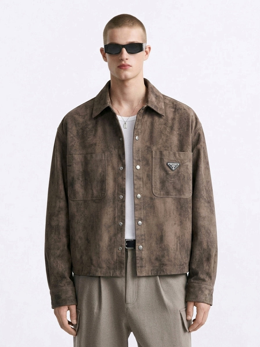 Ornate Embroidered Button-Downs & Textured Overshirt