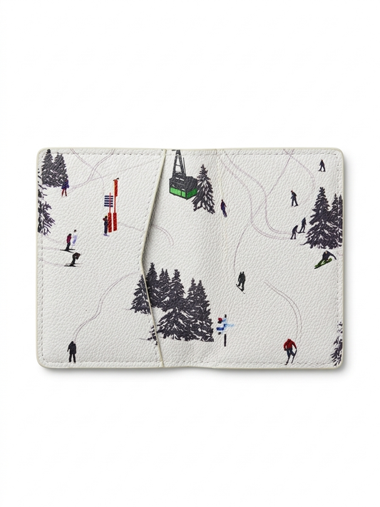 Lv The "Summit Slopes" Illustrated Leather Card Holder
