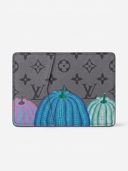 Monogram Eclipse Polka-Dot Pumpkin Card Holder