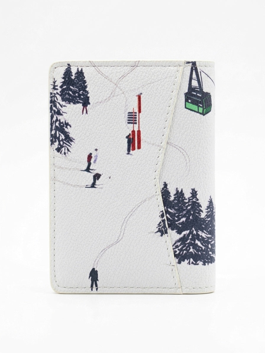 Lv The "Summit Slopes" Illustrated Leather Card Holder