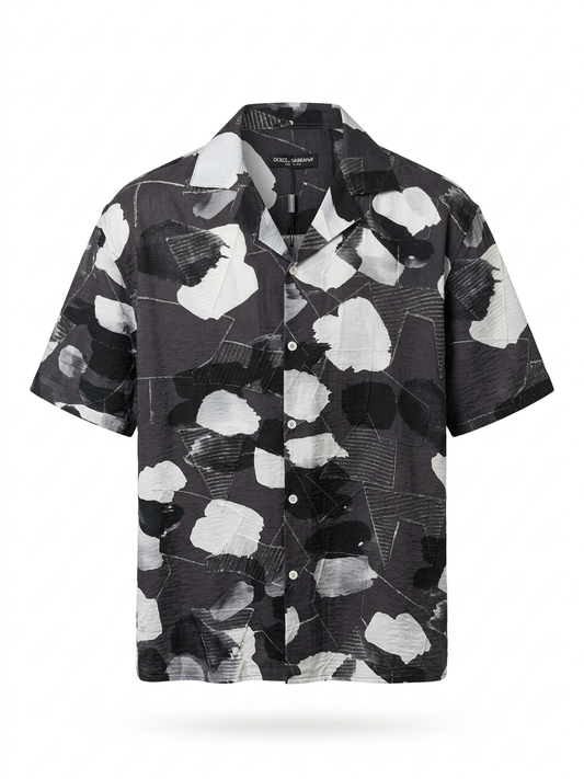 D&G Abstract Jacquard Resort Shirt