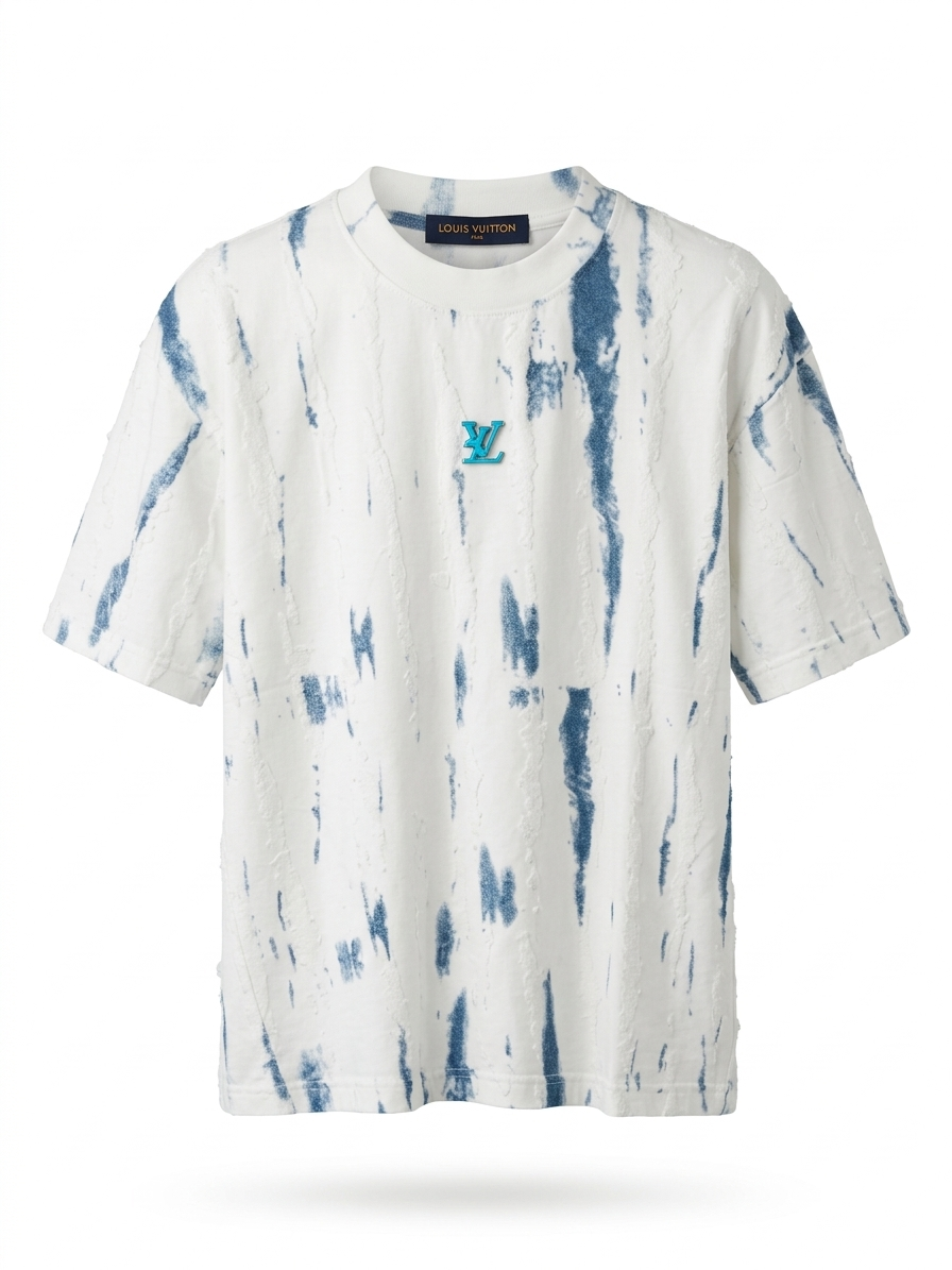 LV: Bleached Jacquard Monogram Tee