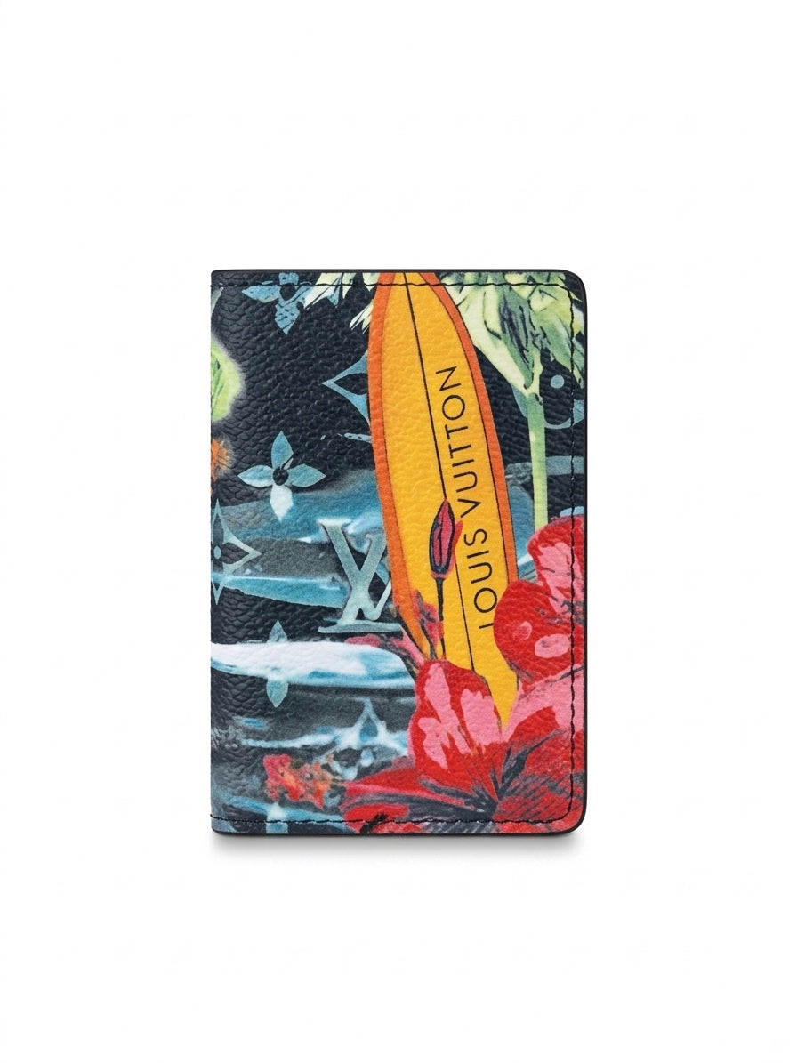 Tropical Surf Motif Card Holder