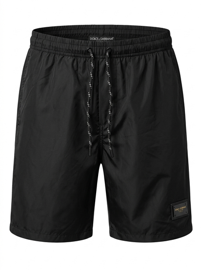D&G Essentials: Logo-Patch Nylon Swim Shorts