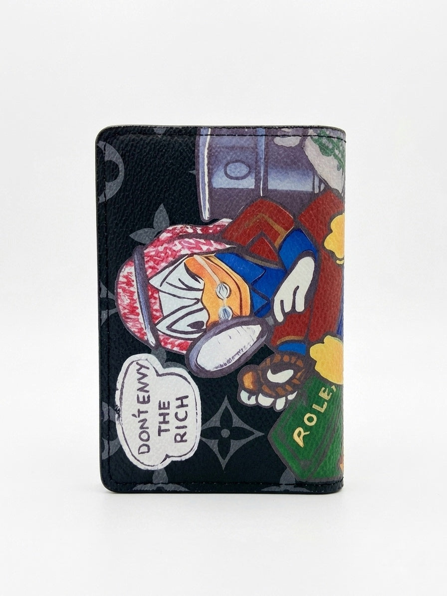 LV x Scrooge McDuck "Don't Envy the Rich" Custom Card Holder
