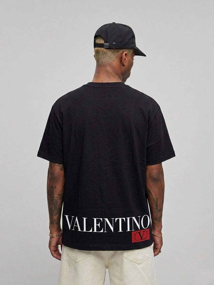 VLTN Signature Hem-Logo T-Shirt