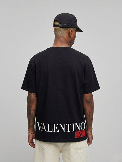 VLTN Signature Hem-Logo T-Shirt